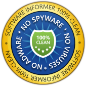 Selo do prêmio Software Informer 100% Clean para o XLS Padlock