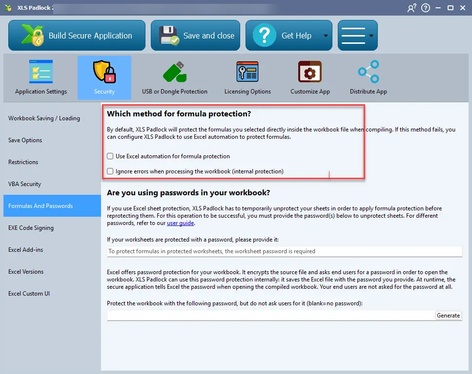 Formula Protection Method