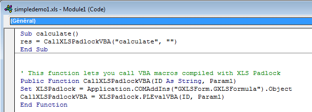 VBA Protected Code